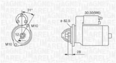 MAGNETI MARELLI 063720017010 -  Стартер